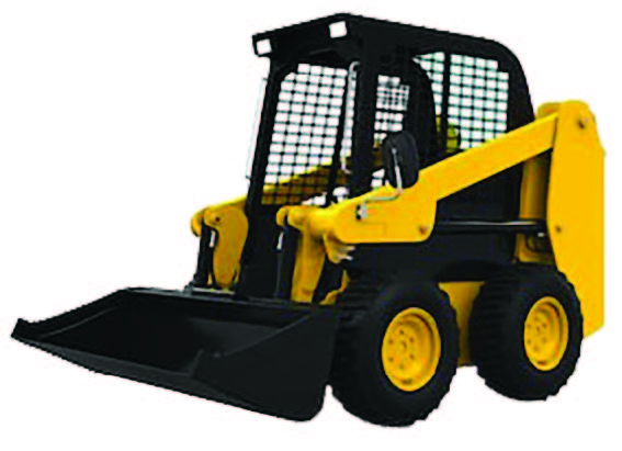 Yellow and Black Skid Steer