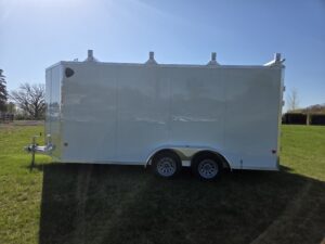 EZ Hauler 7x16 Tandem Axle Enclosed Ultimate Contractor Package