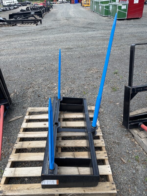 Pro Skid Steer Round Bale Spear with Skid Steer Quick Attach