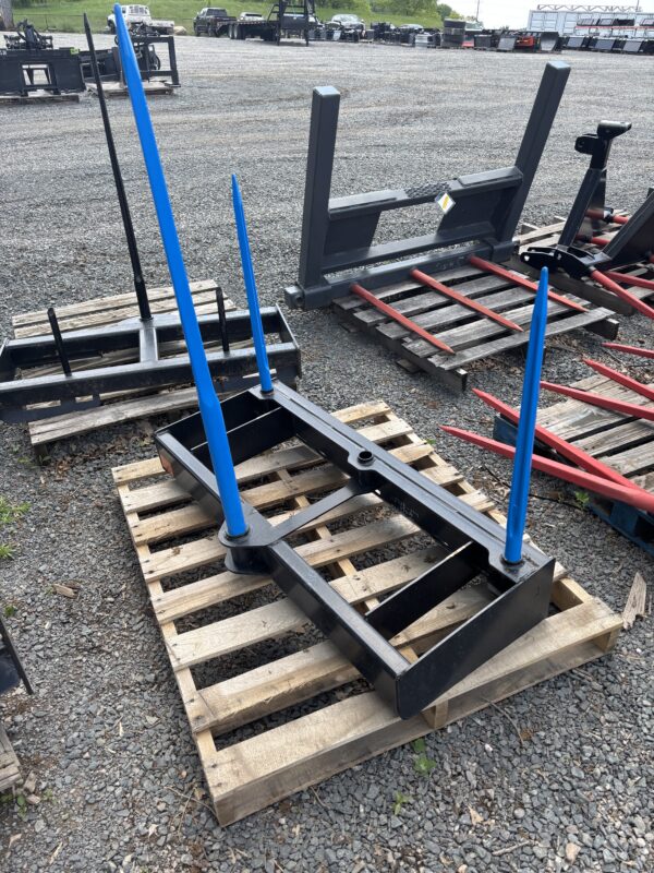 Pro Skid Steer Round Bale Spear with Skid Steer Quick Attach - Image 2