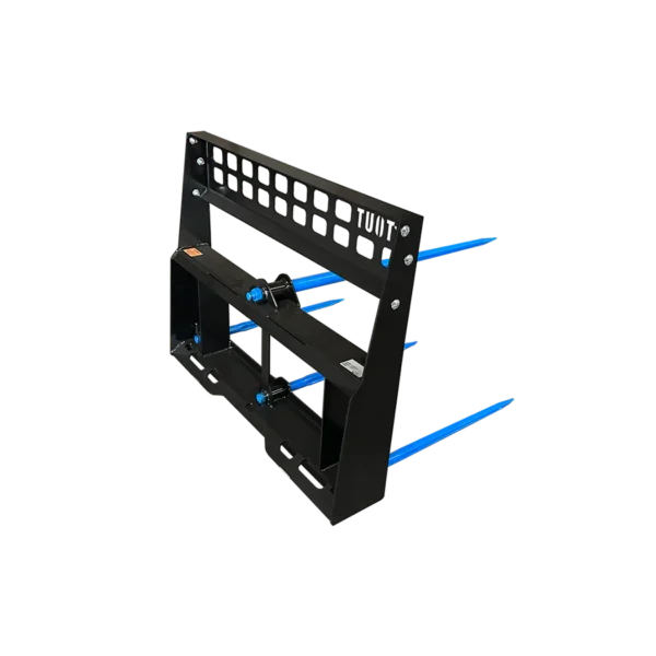 Pro Skid Steer 4 Tine Round Bale Spear with Skid Steer Quick Attach - Image 5