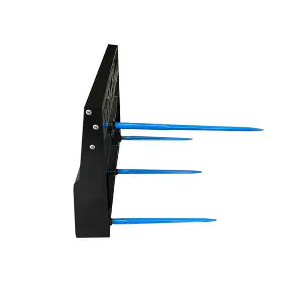 Pro Skid Steer 4 Tine Round Bale Spear with Skid Steer Quick Attach - Image 4